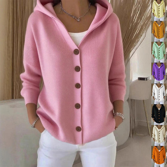Philomène – Cardigan à capuche en coton doux
