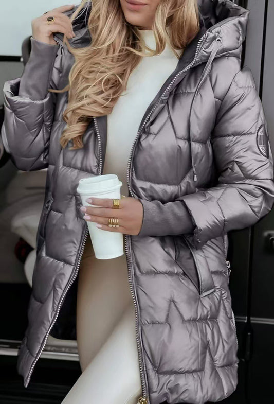 Gwenaëlle - Manteau d’hiver élégant à capxuche